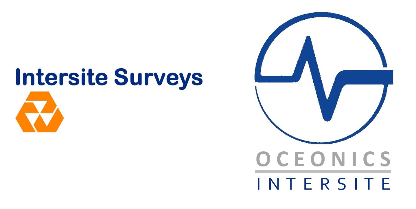 Logo's van Intersite Surveys en Oceonics Intersite